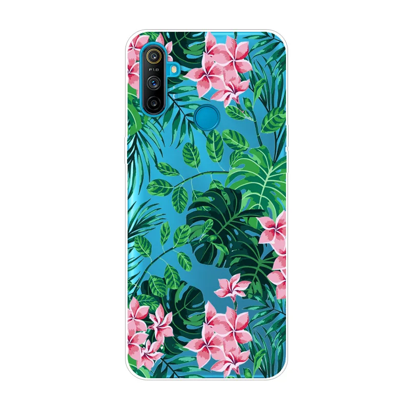Чехол-накладка для OPPO Realme C3 ТПУ силикон мягкий прозрачный с героями мультфильмов