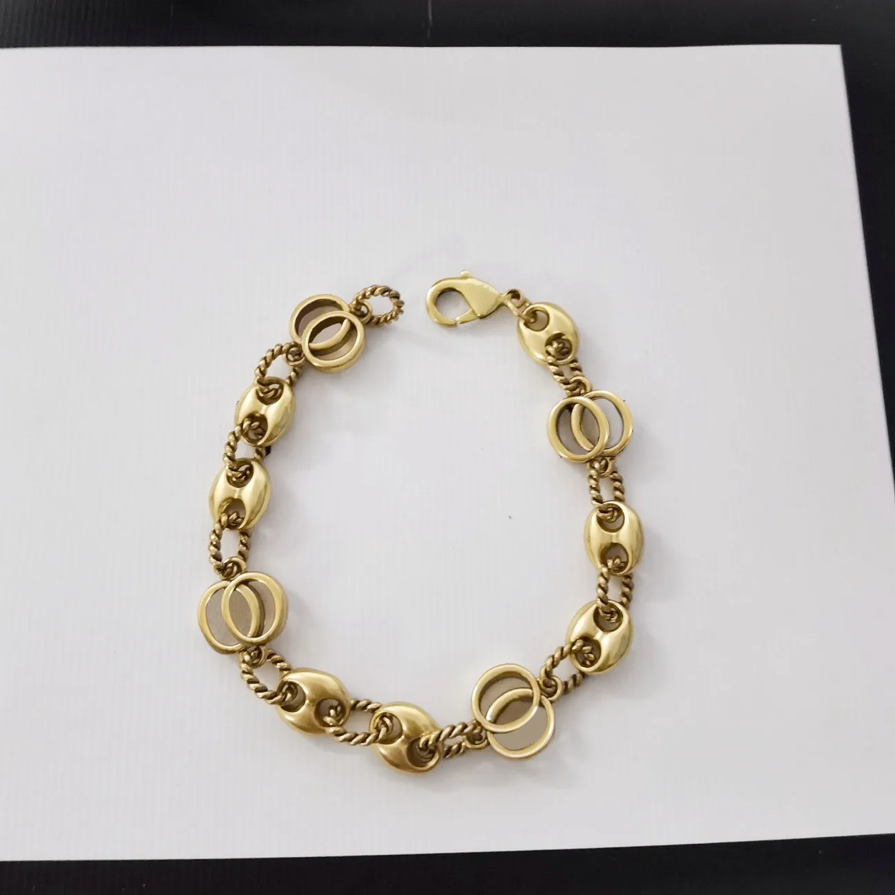 

S925 sterling silver women's glossy bracelet, European and American retro style, luxury trend, original 1:1, birthday gift