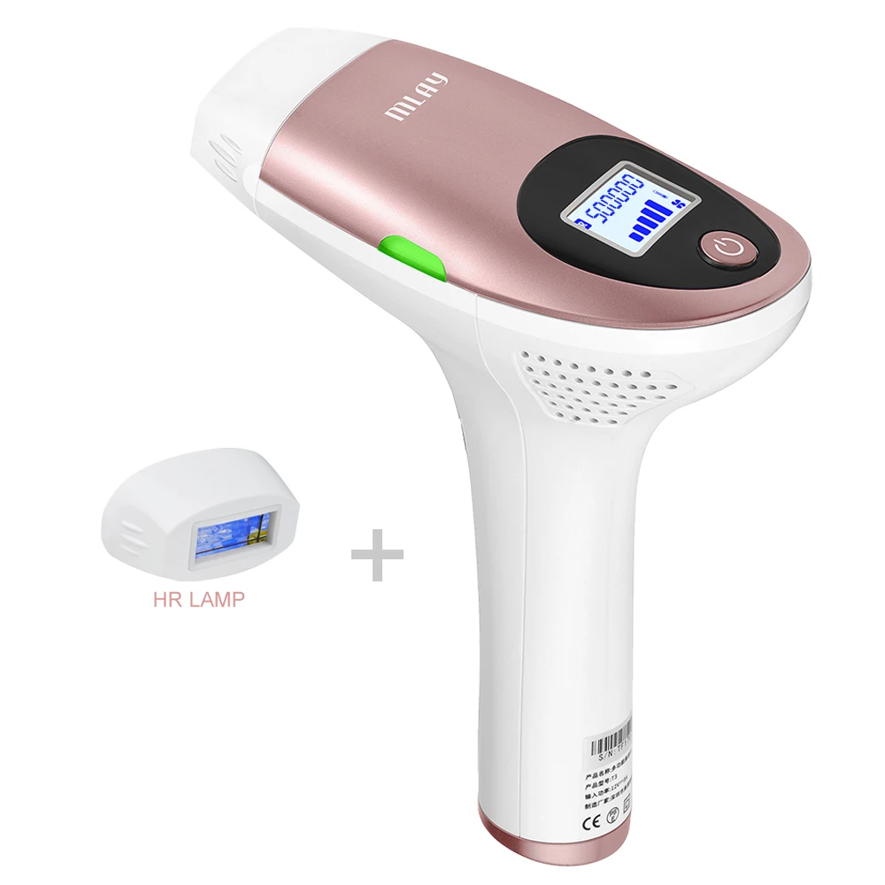 device with 2 lamp MLAY IPL устройство для удаления волос 500000 вспышка машина для постоянного удаления волос бикини триммер для лица тела подмышек Электрический депилятор - Цвет: device with 2 lamp