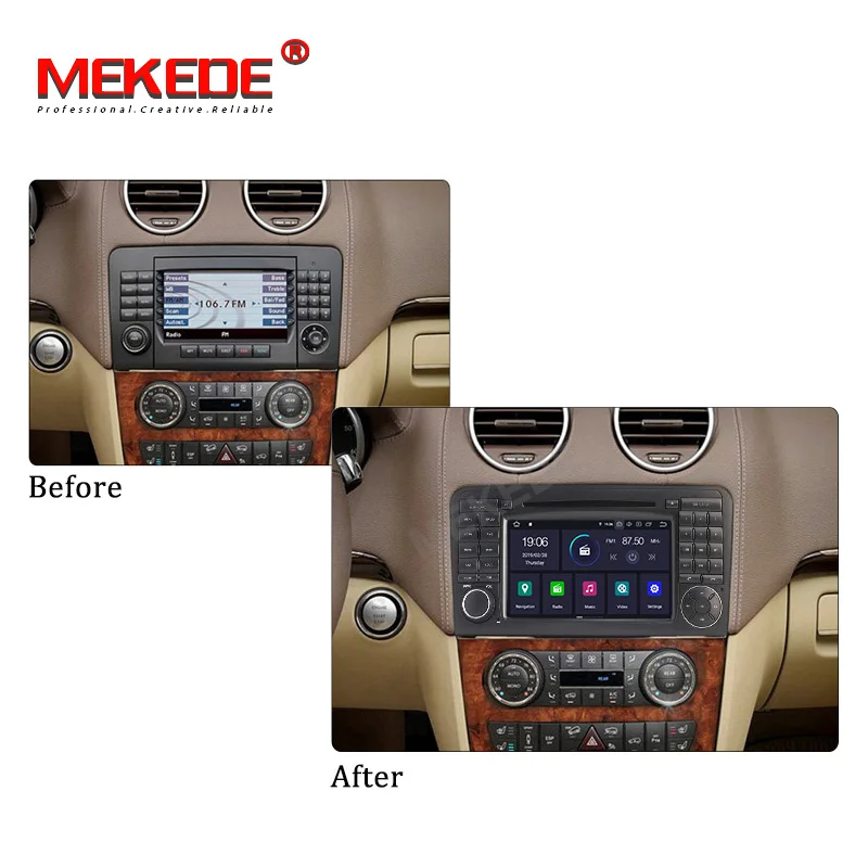PX5 4 Гб + 64 ГБ Android 9 0 автомобильный мультимедийный плеер для Mercedes Benz ML Class W164 ML300 ML350