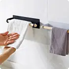 Железная деревянная настенная самоклеящаяся вешалка для полотенец, вешалка для ванной, кухни, подвесной держатель, полка для шкафа, вешалка для полотенец