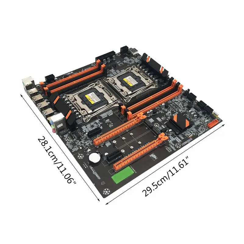

X99 Dual CPU Mining Motherboard LGA 2011 V3 E-ATX USB3.0 SATA3 With Dual Xeon Processor With Dual M.2 Slot 8 DIMM DDR4 2011-3