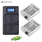 PALO 1800 мАч, LP-E8 LPE8 LP E8 Батарейки + ЖК-дисплей двойной Зарядное устройство для цифровой однообъективной зеркальной камеры Canon EOS 550D 600D 650D 700D X4 X5 X6i X7i T2i T3i T4i T5i