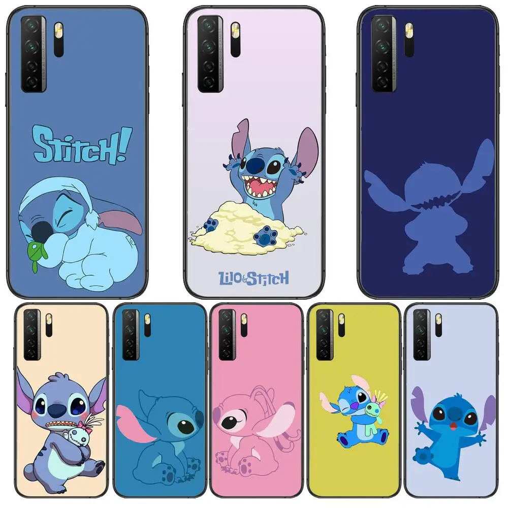

Stitch Jump Black Soft Cover The Pooh For Huawei Nova 8 7 6 SE 5T 7i 5i 5Z 5 4 4E 3 3i 3E 2i Pro Phone Case cases
