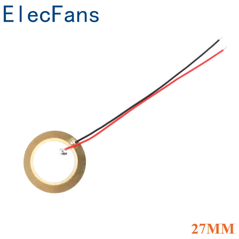 10 шт. пьезоэлектрическая пьезокерамическая пластина для вафель диаметром 27 мм