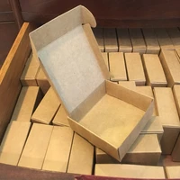 2021 natural kraft paper gift packaging boxsmall craft box folding kraft paperbrown handmade soap paper cardboard box