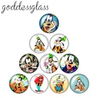 10 шт., круглые ожерелья с кабошоном, 12182025 мм