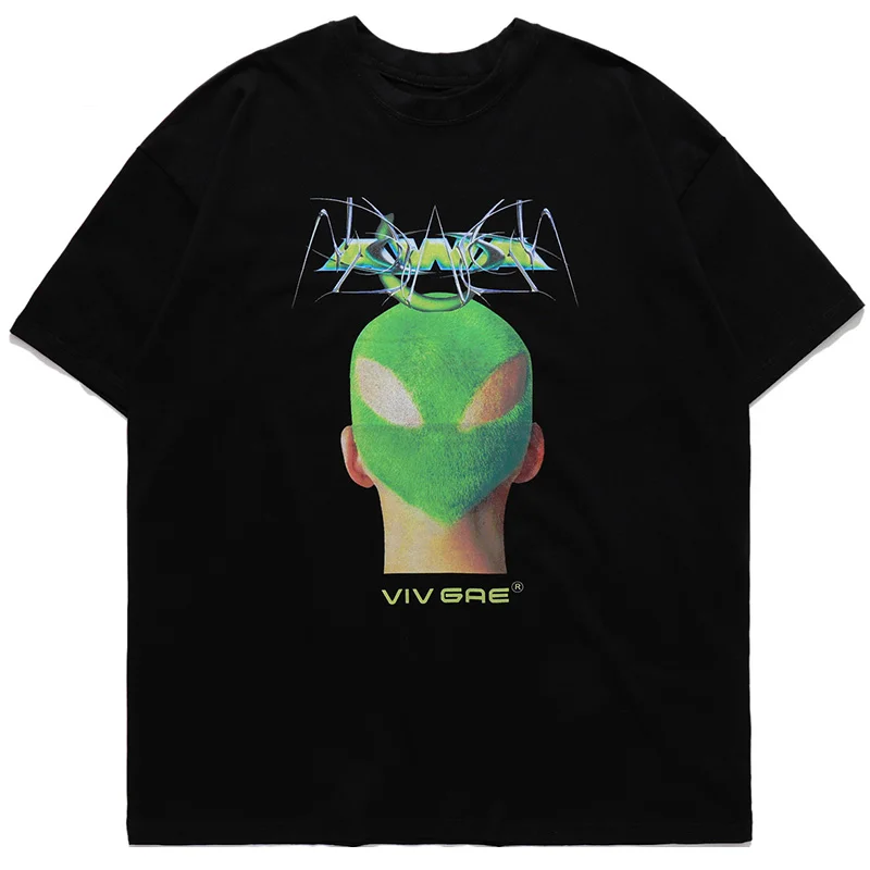 

Футболка мужская с круглым вырезом, хлопок, зелёная, с принтом волос, в стиле хип-хоп, летняя хипстерская одежда в стиле Харадзюку, с надписью...