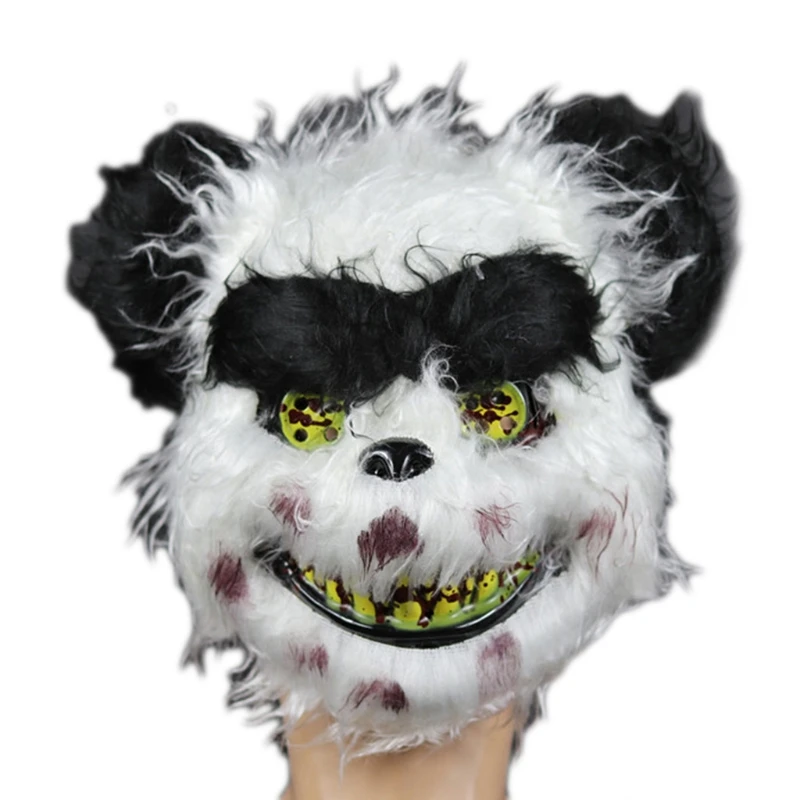 Маска плюшевая в виде животного для косплея страшная вечерние ка Хэллоуина волка