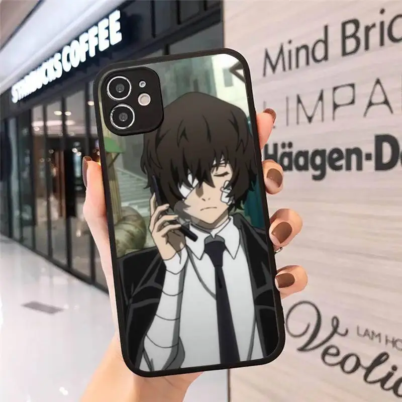

Bungou Stray Dogs Phone Cases Matte Transparent for iPhone 7 8 11 12 s mini pro X XS XR MAX Plus cover funda