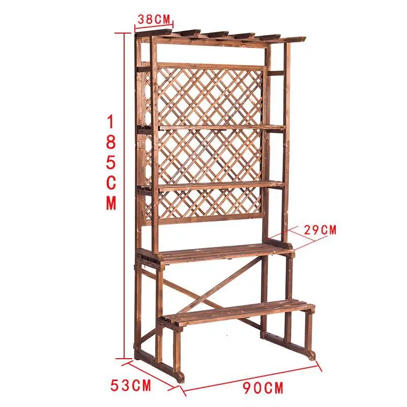 

For Estante Rak Bunga Soporte Interior Indoor Saksi Standi Estanteria Para Plantas Balcony Shelf Outdoor Plant Rack Flower Stand