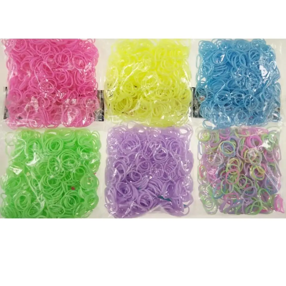 

600 Pcs Refill Loom Rubber Bands Bracelet for Kids or Hair Rainbow Rubber Loom Bands Make Woven Bracelet DIY Toys Christmas Gift