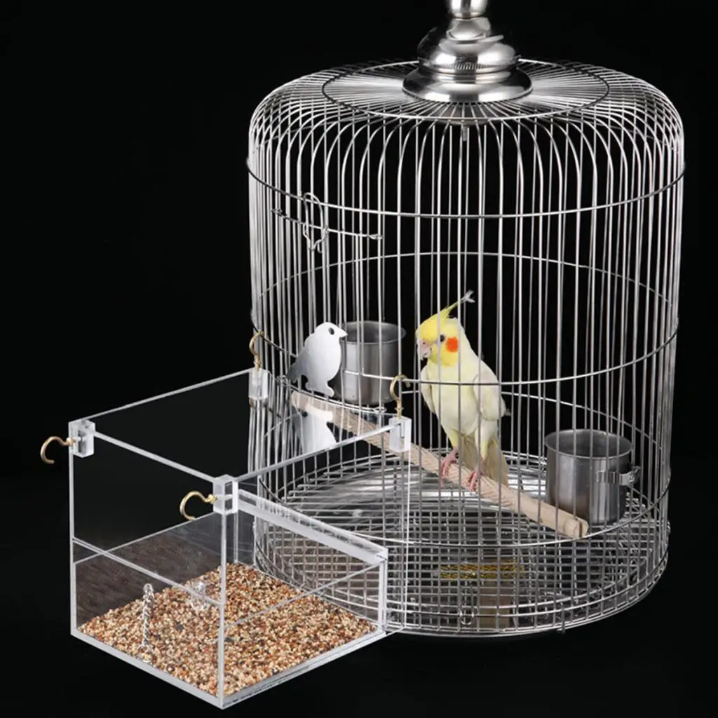 

Garden Bird Feeder Lightweight Clear Hanging Food Water Container