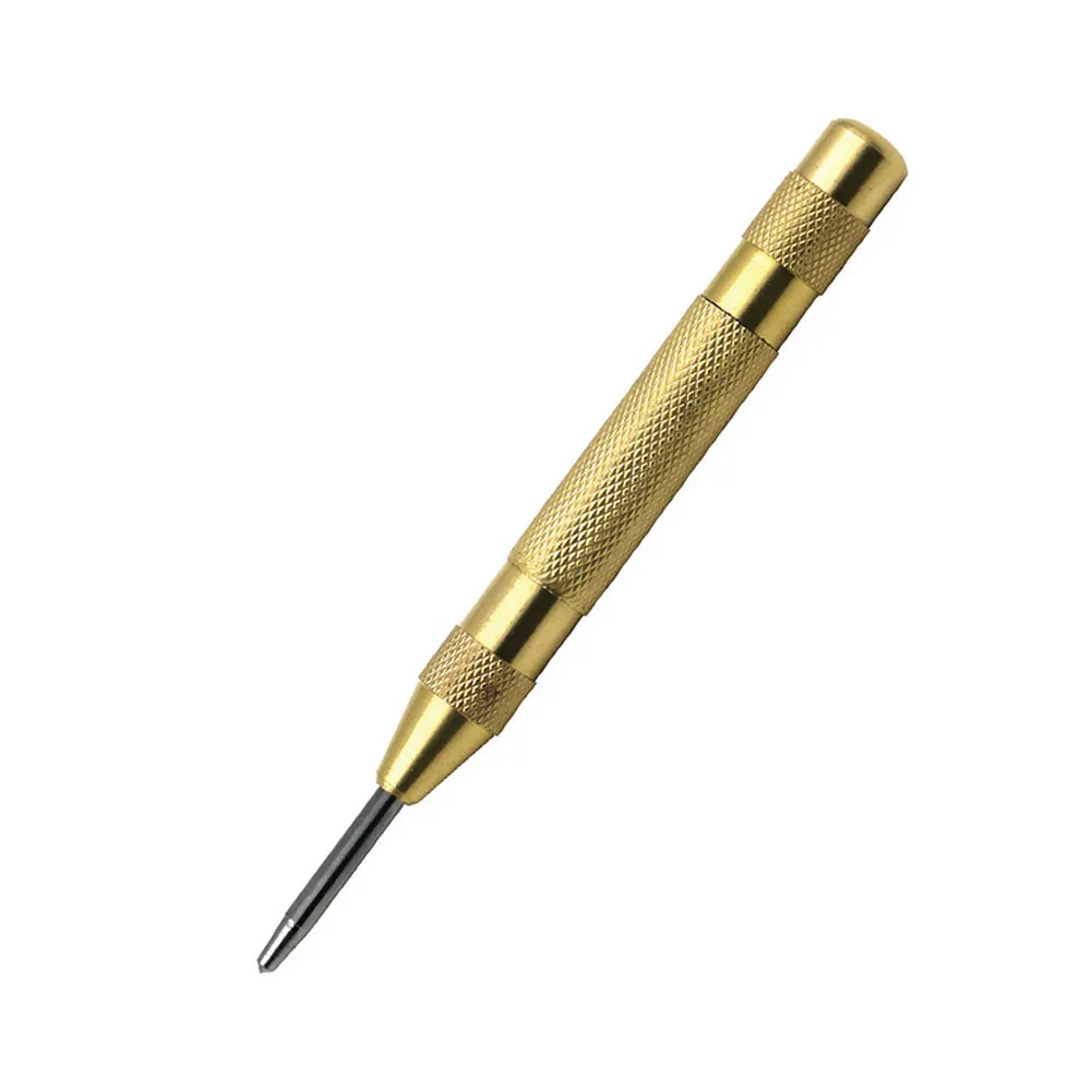 

Automatic Center Pin Punch Spring Loaded Marking Starting Holes Tool Wood Press Dent Marker Woodwork Tool Drill Bit