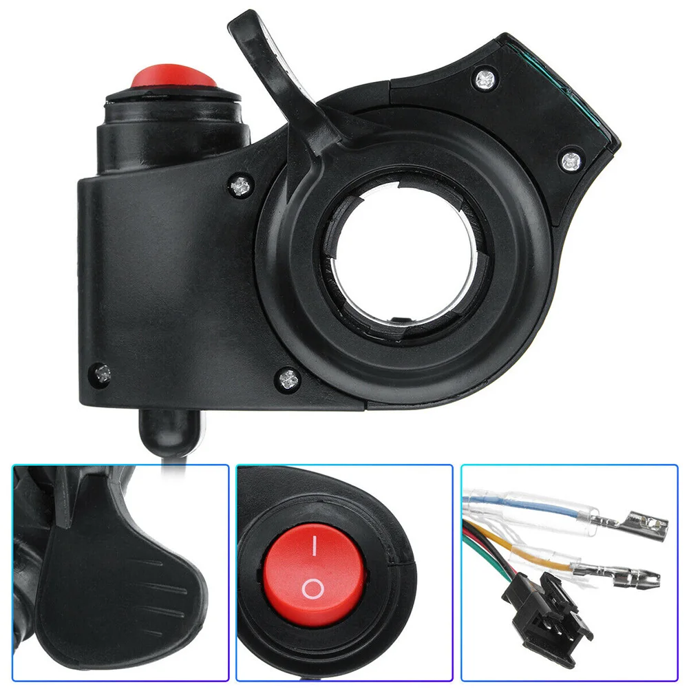 Портативный Ключ для скутера удар большой палец дроссельная заслонка черный