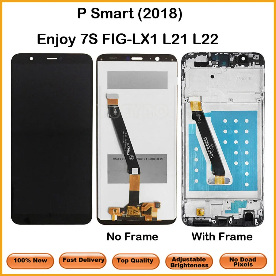 ЖК-дисплей для Huawei P Smart 2018 LCD FIG-LX1/LA1/LX2 сенсорный экран сменный Smart/Enjoy 7S дисплей |
