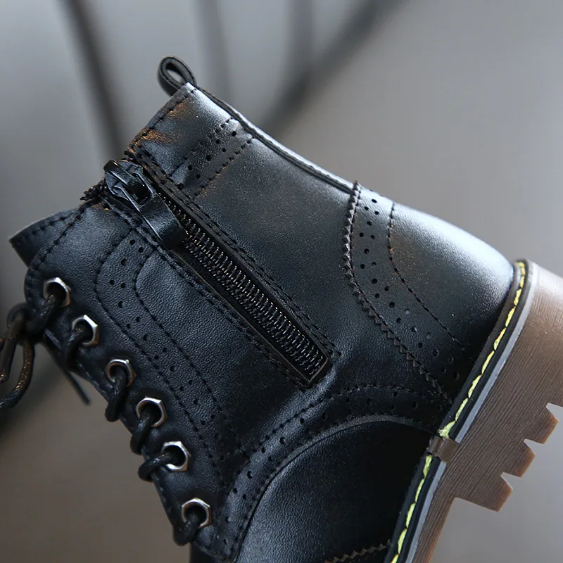 Детские Ботинки Martin детская обувь осень и зима новая Корейская версия британских