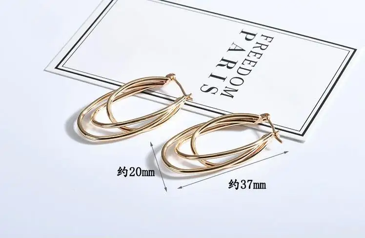 Застежка для сережек сделай сам Овальный u-образный крест из натурального золота