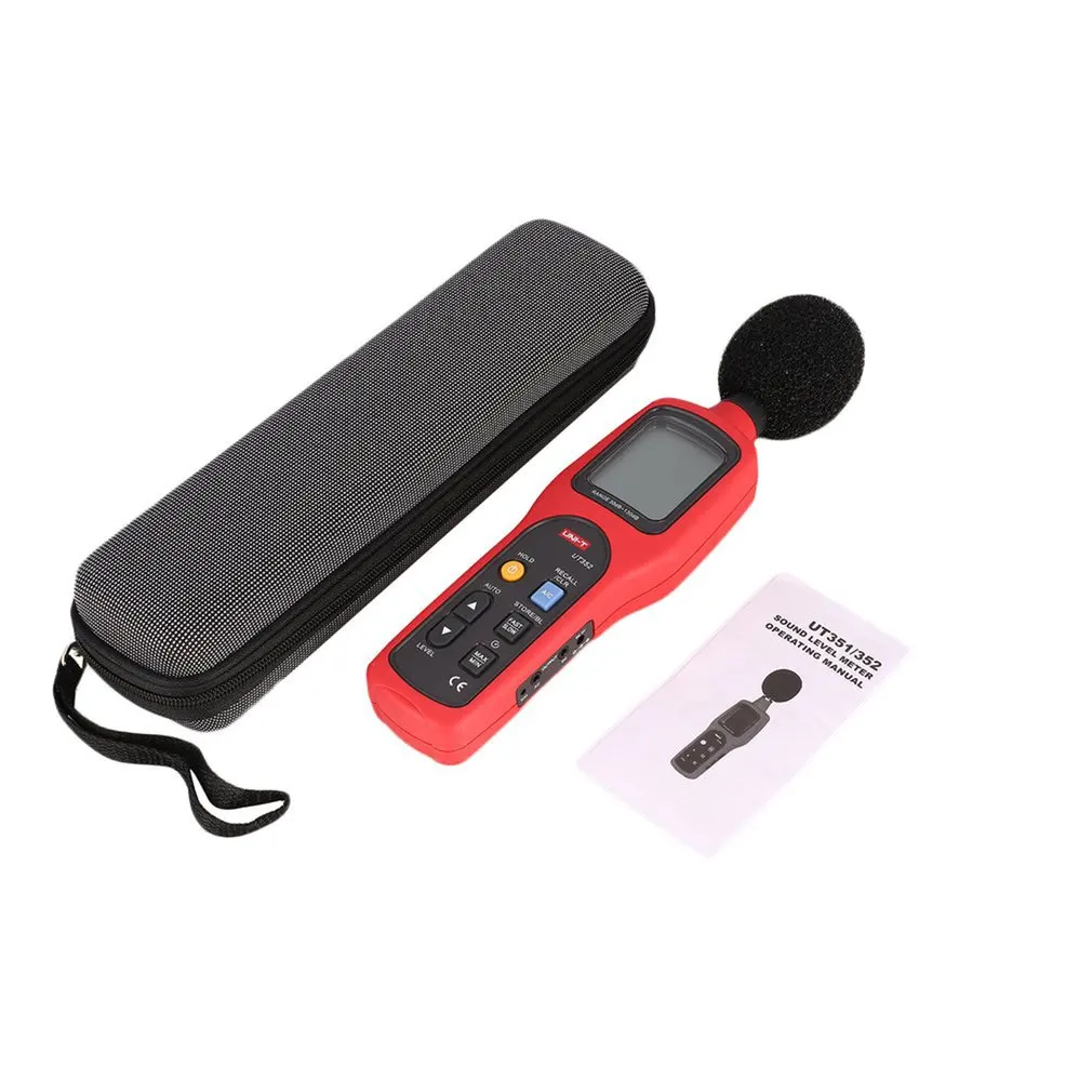 

UNI-T UT352 Digital Sound Level Meter 30-130dBA Decibel Meter Professional Audio Noise Measure Device