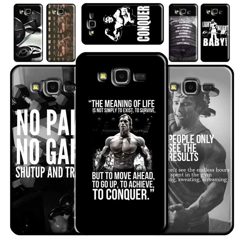 Workout Motivation Fitness Gym Quotes Phone Case For Samsung A6 A7 A8 A9 J8 2018 J4 J6 Plus J1 J3 J5 J7 2016 2017 J2 Core 2018