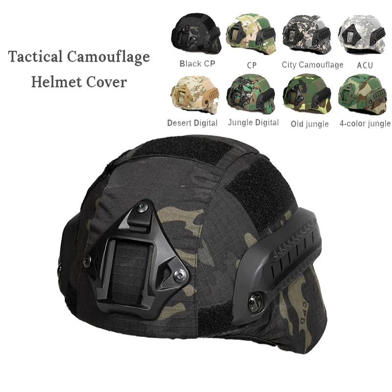 Airsoft Hunting Helmet Tactical Military Combat Helmet Cover CS Sport Helmet Cover For Ops-Core PJ/BJ/MH Type Fast Helmet