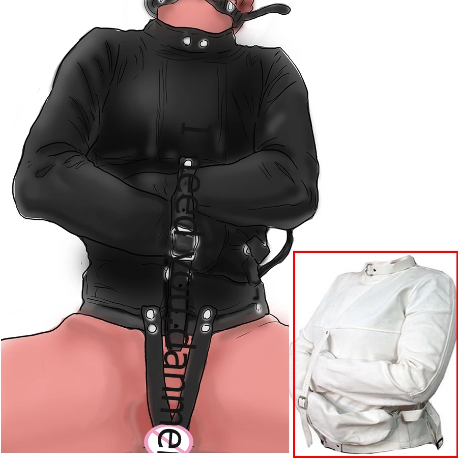 Прямая куртка костюм обвязка для тела Связывание подвязка кожаный пролив прямой