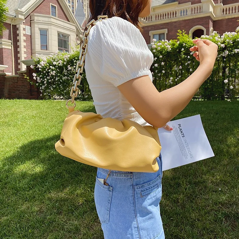 

Bags For Women Cloud bag Soft Leather Hobos Bag Women Single Shoulder bag Purse Luxury Handbag Purse Day Clutches Bolsa Mujer