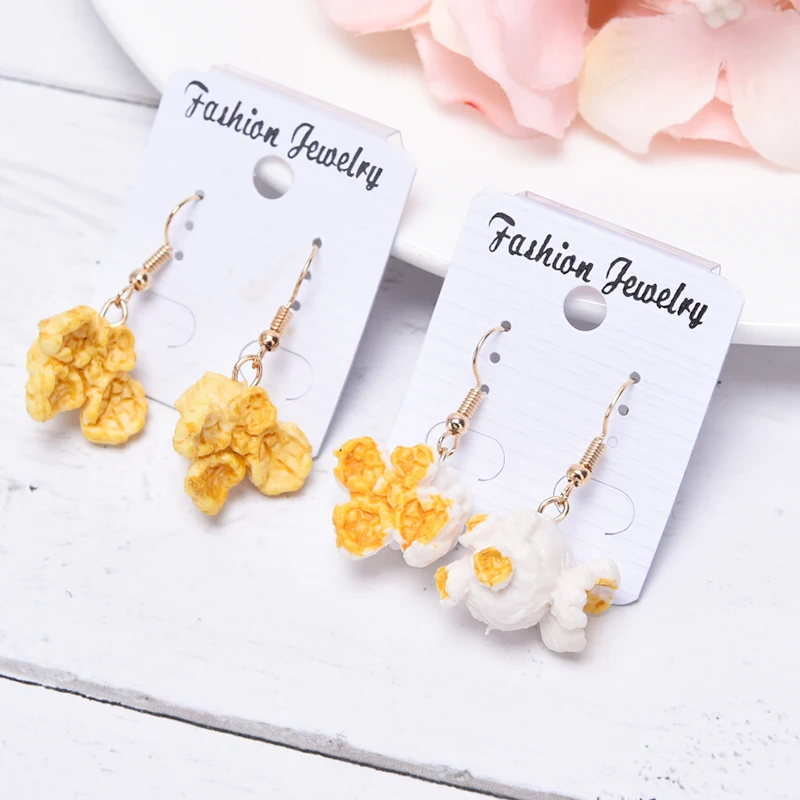 Милые фрукты молоко чай напиток подвеска-бутылка смола модные серьги