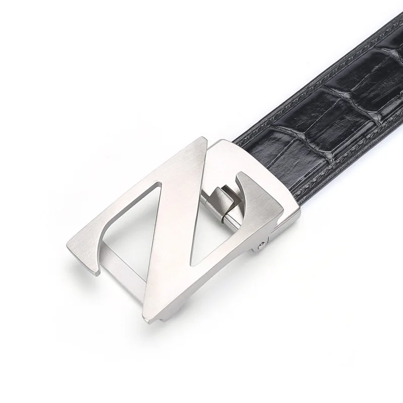 

Siam crocodile business leisure automatic buckle gifts for men belts luxury private leather man ceinture homme hot chastity new