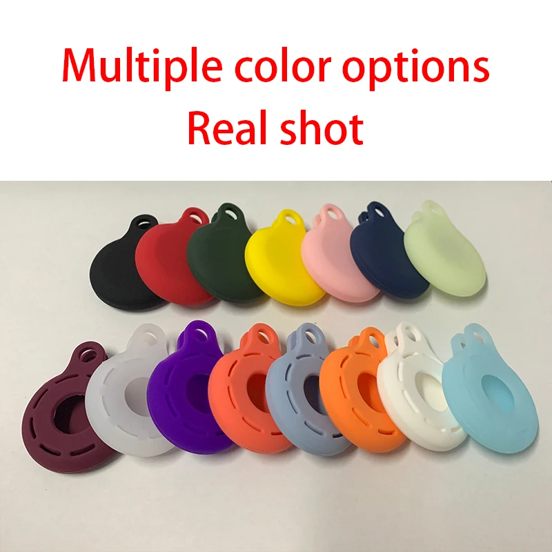 

Original Liquid Silicone Protective Case For Apple Airtag Hangable Keychain Locator Tracker Portable Hook For airtags Case Cover