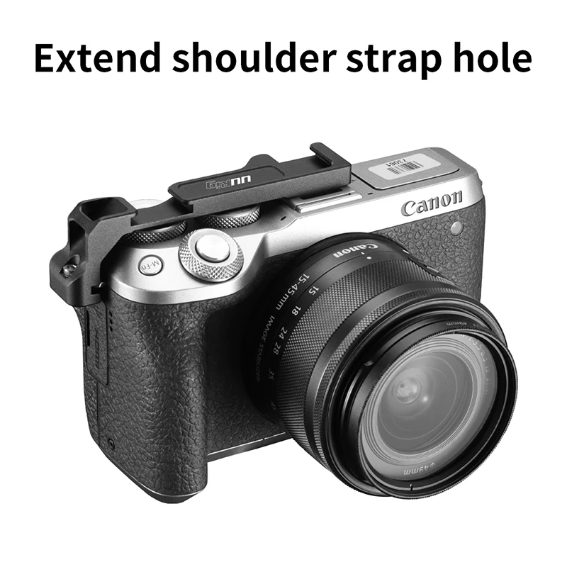 UURig R038 двойной Удлинительный Кронштейн Горячий башмак для Canon M6 Mark II заполняющий