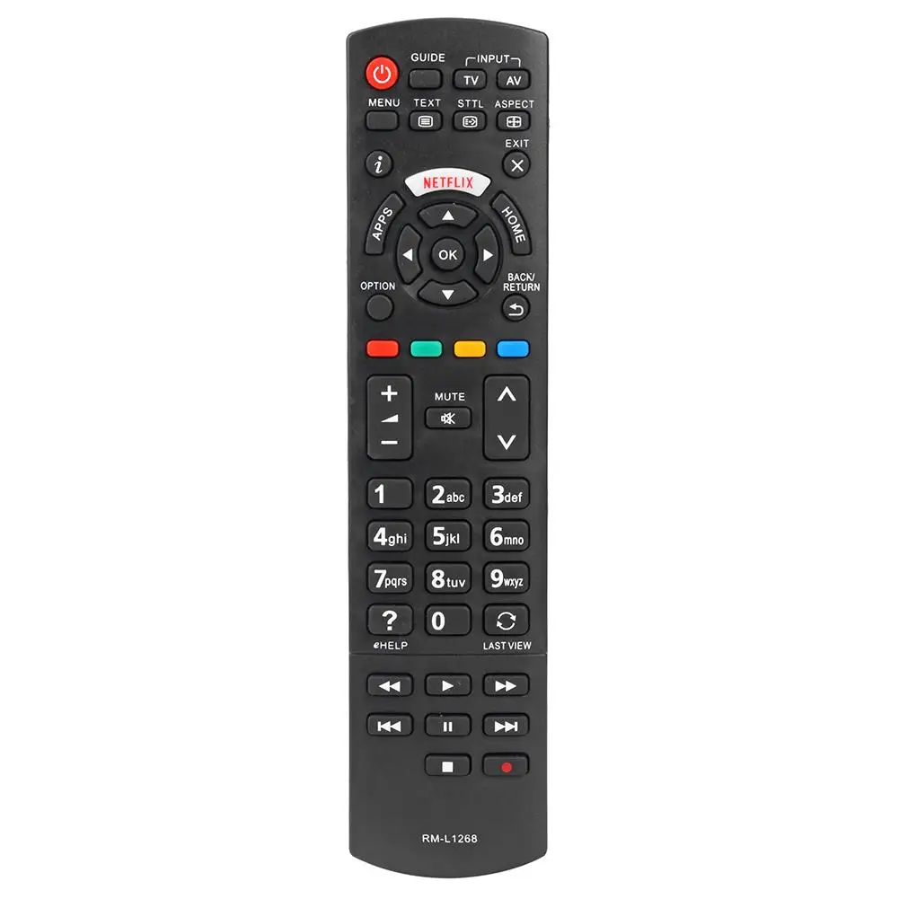 

Smart LED TV Remote Control RM-L1268 for Panasonic Netflix N2Qayb00100 N2QAYB smart TV for digital TV No programming need
