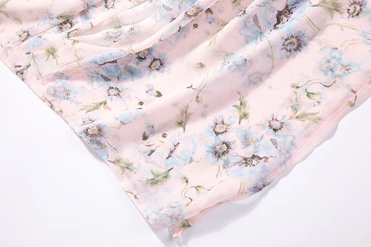 

Women's 100% Silk Pink Floral Long Thin Top Dress Kimono Cardigan Shawl Coat Blouse Summer Beach Cover Up JN422