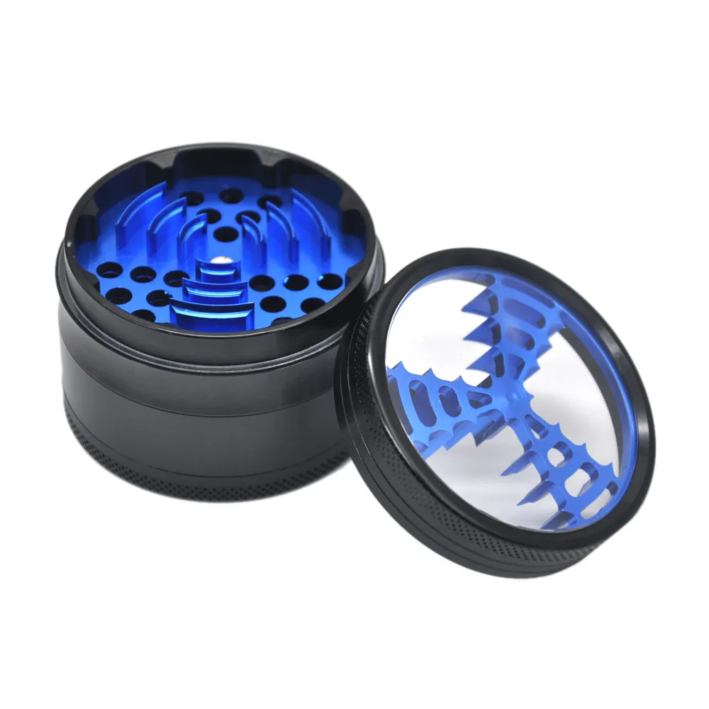 Новейшая алюминиевая табачная мельница Hornet диаметром 2 5 дюйма 4-слойная дробилка