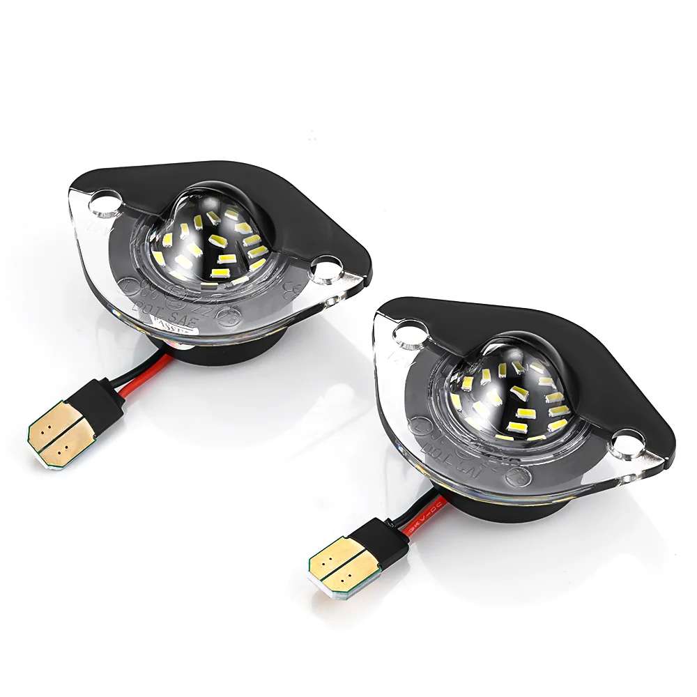 

2pcs/pair LED License Plate Light Lamp For 1994-2004 Ford Mustang White SMD Car Number License Plate Light