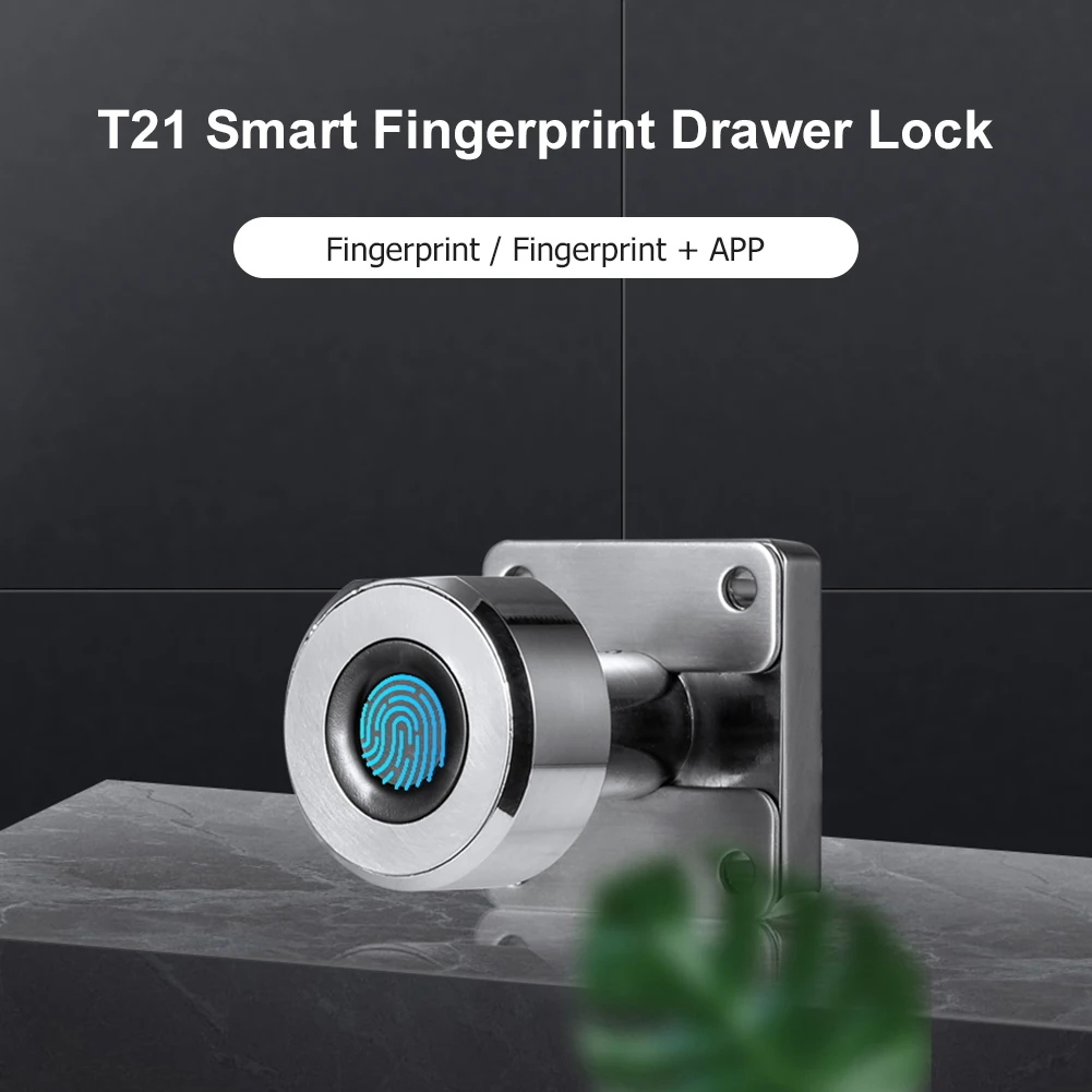 

Fingerprint Drawer Lock 20/100 Fingerprints Bluetooth-compatible App Keyless Smart Lock For Office Desk Cabinet Furniture Door