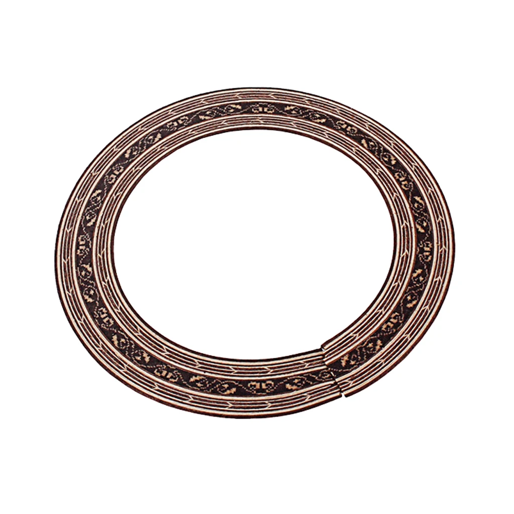 Палисандровое дерево наклейки для гитары с розочками Soundhole декор классической