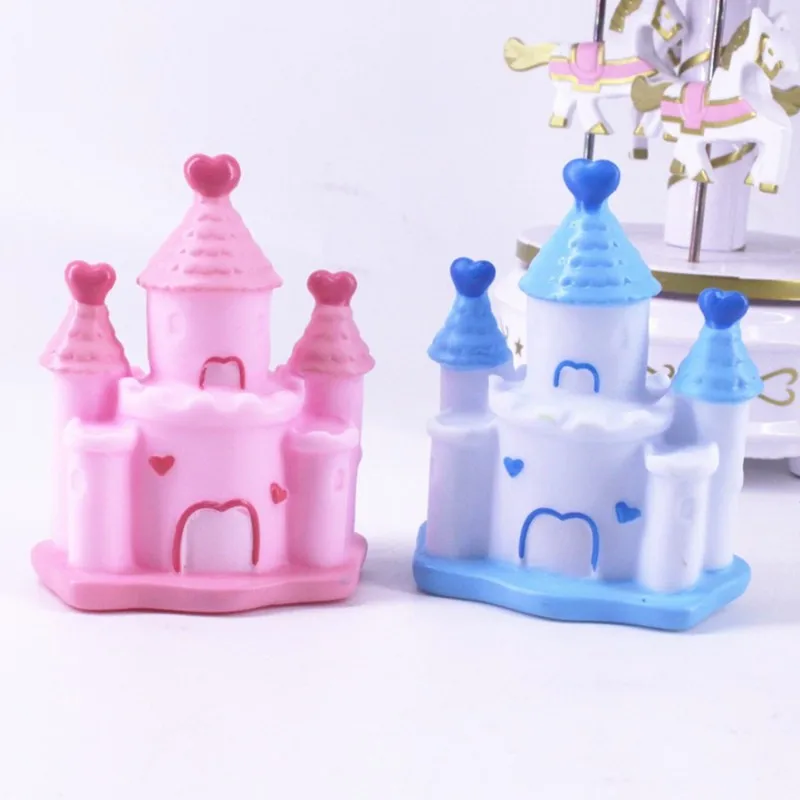 

1Pcs 3D Cartoon Castle Palace Villa Toys Cake Topper Family Birthday Party Wedding Cake Decoration Supplies