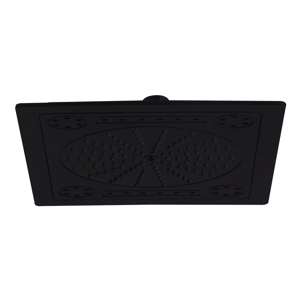 matte black abs plastic square faucet accessories high pressure combo bathroom hand shower head set free global shipping