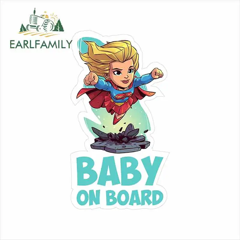 Автомобильные наклейки EARLFAMILY детские мультяшное аниме украшение для заднего