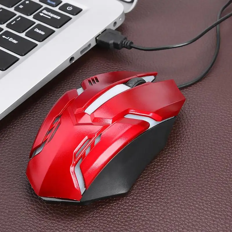 Проводная USB мышь X7 1200DPI светодиодный оптическая эргономичная игровая 3 кнопки