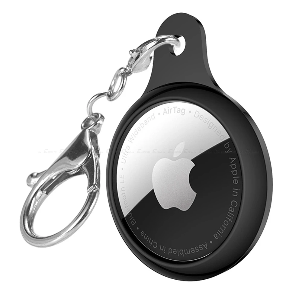 

For Apple Airtag Electroplate Plating Protective Sleeve Case For Air Tag 2021 Locator Tracker Anti-lost Device Keychain Cover