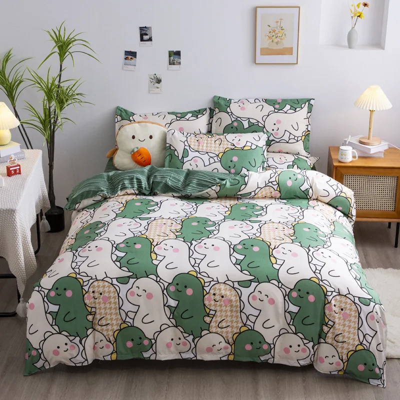 

4pcs Northern Europe Bedding Sets Home Textile Polyester Geometric Pattern Bedclothes Duvet Cover Pillowcase Bed Sheets Fashion