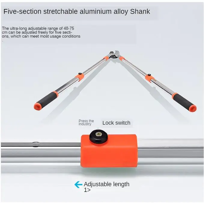 

SK-5 Steel Beak Shape 75MM Retractable Hercules Thick Branch Shear Garden Gardening Fruit Tree Scissors