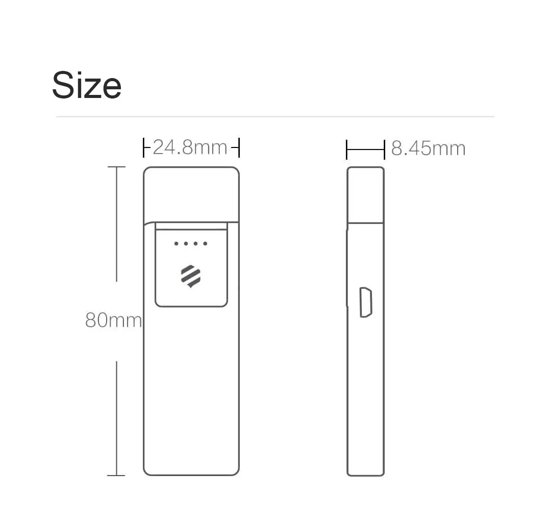 Xiaomi Beebest металлический электронный прикуриватель USB Перезаряжаемый сенсорный экран ветрозащитные сигареты гаджеты для мужчин безопасный без огня