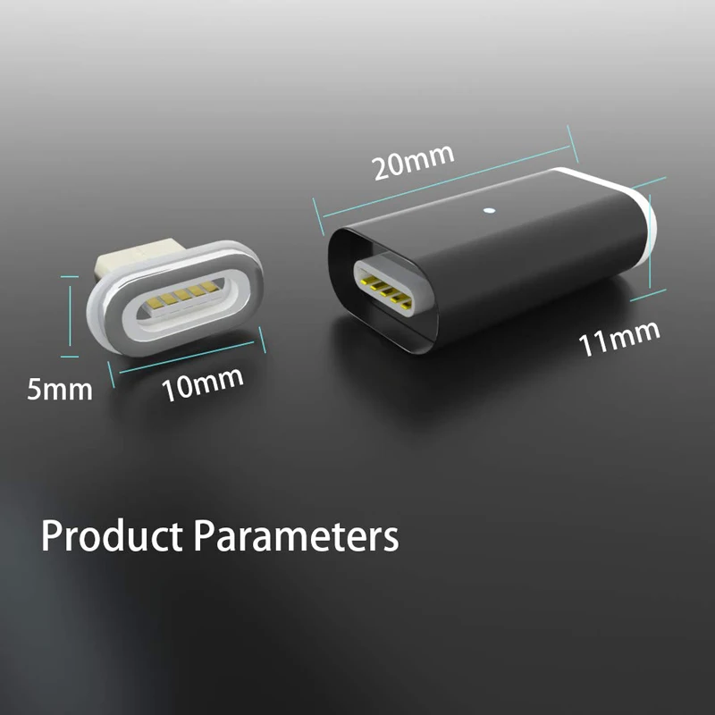 CANDYEIC Micro USB C Magnetic Adapter For Sumsung Huawei USB Cable, Magnetic Charger For iPhone Redmi LG Moto Xiaomi Charging