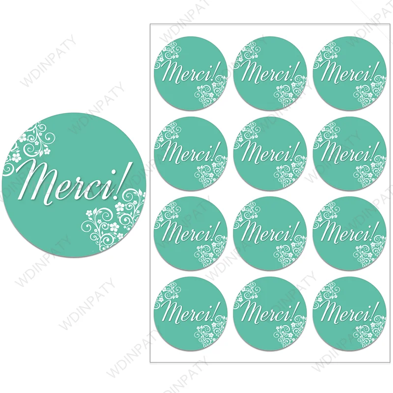 

Merci Gift Sealing Stickers Thank you Love Design Diary Scrapbooking Stickers Festival Birthday Party Gift Decorations Labels