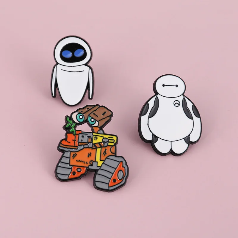 Креативный новый продукт большая белая брошь из мультфильма модная с мультяшным