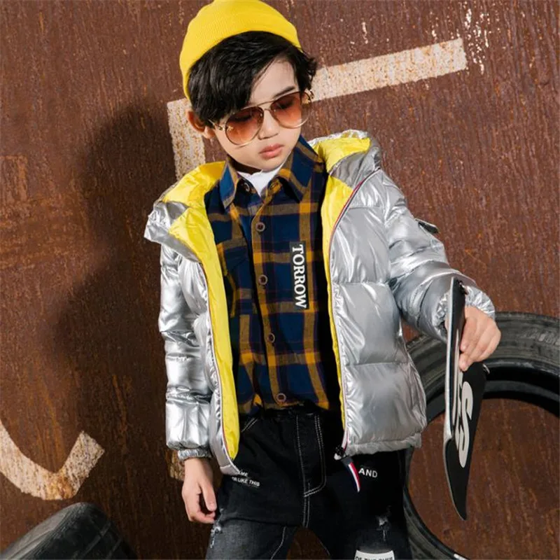 Пуховое пальто для новорожденных зимнее с капюшоном хлопковая теплая зимняя