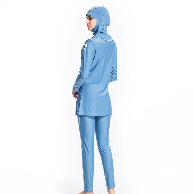 Консервативный купальный костюм размера плюс для мусульманских купальных